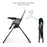 Scaun de Masă Kinderkraft Binci, Grey