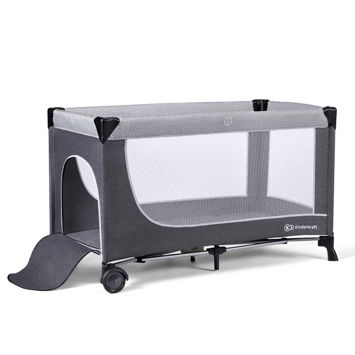 Pătuț de Calatorie Kinderkraft Leody, Grey