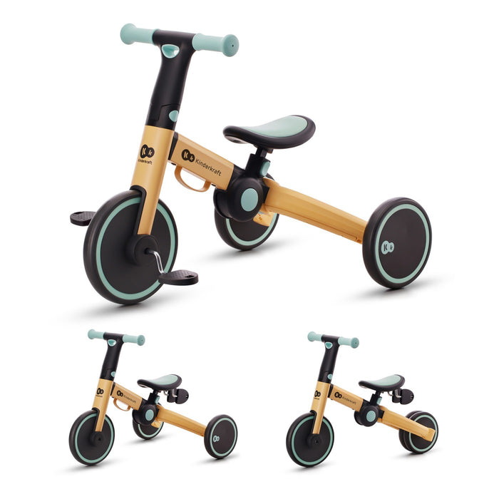 Bicicletă de Echilibru / Tricicletă Kinderkraft 4Trike, Sunflower Blue
