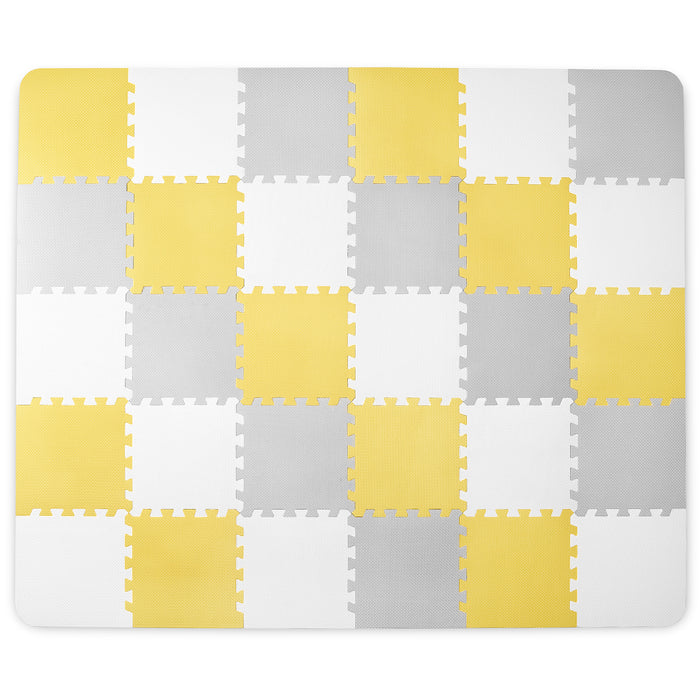 Saltea de Joacă Kinderkraft Luno, Spuma, Yellow