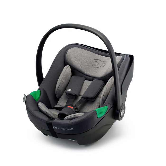 Scoică Auto Kinderkraft I-Care I-Size 40-87 cm, Rwf, Cool Grey