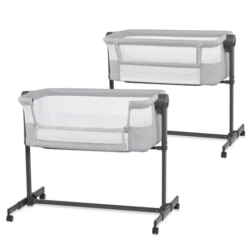Pătuț Co-Sleeper Kinderkraft Nestee Up 2, Gri Deschis