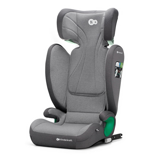 Scaun Auto Kinderkraft Junior Fix2, I-Size 100-150 cm, Rocket Grey