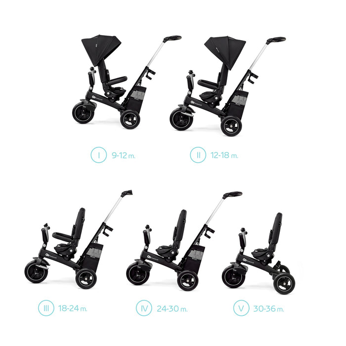 Tricicletă Kinderkraft Easytwist, Black
