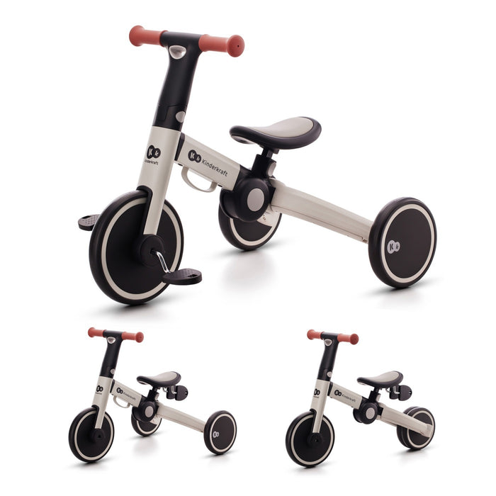 Bicicletă de Echilibru / Tricicletă Kinderkraft 4Trike, Silver Grey