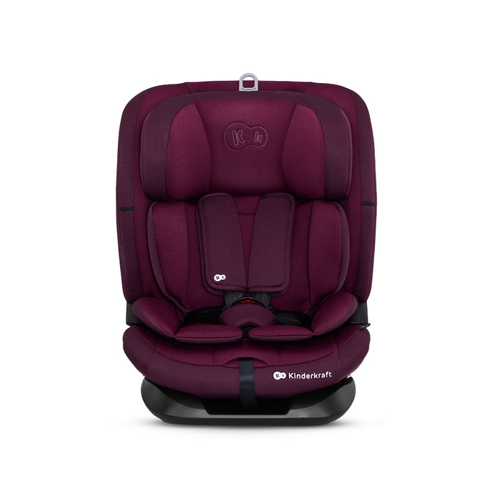 Scaun Auto I-Size, 76-150 cm, Kinderkraft Oneto 3, Isofix, Cherry Pearl