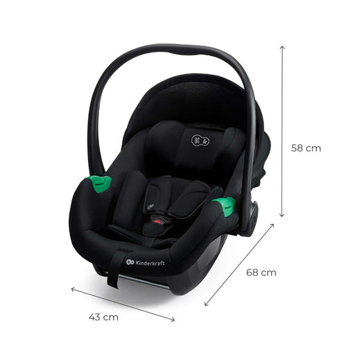 Scoică Auto I-Size, 40-87 cm, Kinderkraft Mink Pro2 , Black