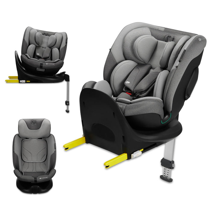 Scaun Auto Kinderkraft I-Fix, I-Size 40-150 cm, Cool Grey