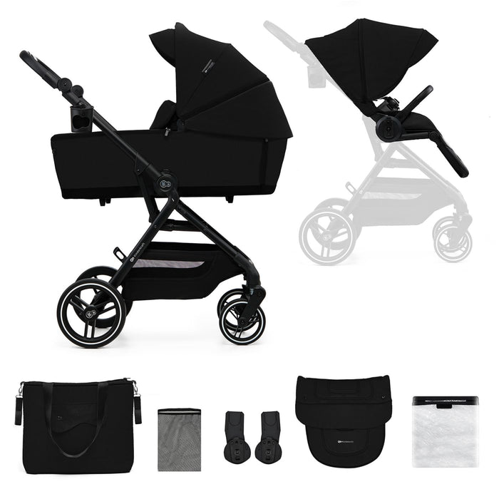 Cărucior Kinderkraft Yoxi 2In1, Pure Black