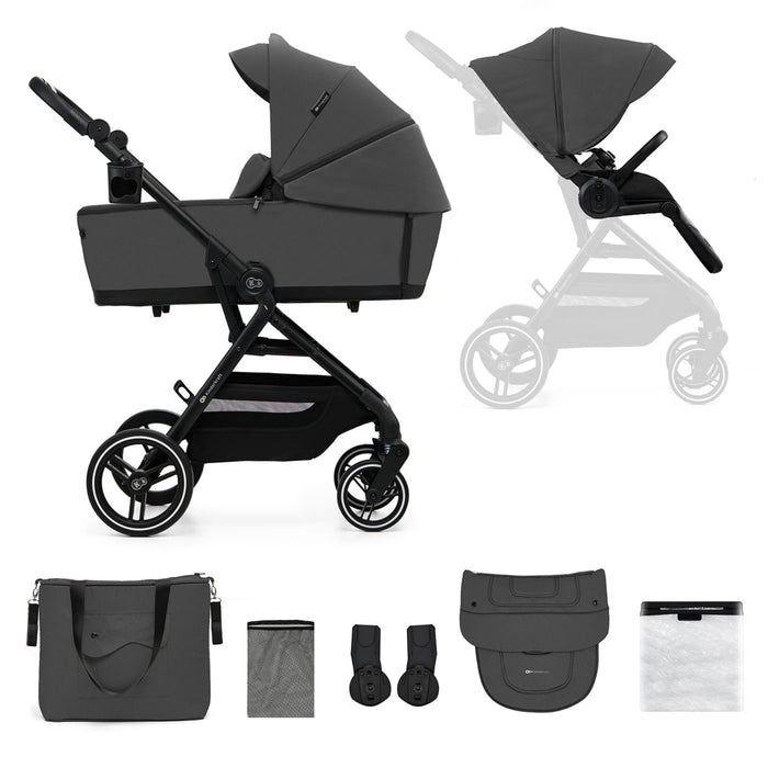 Cărucior Kinderkraft Yoxi 2In1, Moonlight Grey