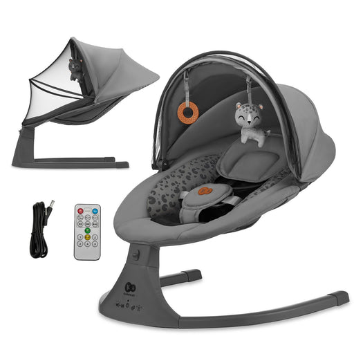 Leagăn Electric Kinderkraft Lumi 2, Dark Grey