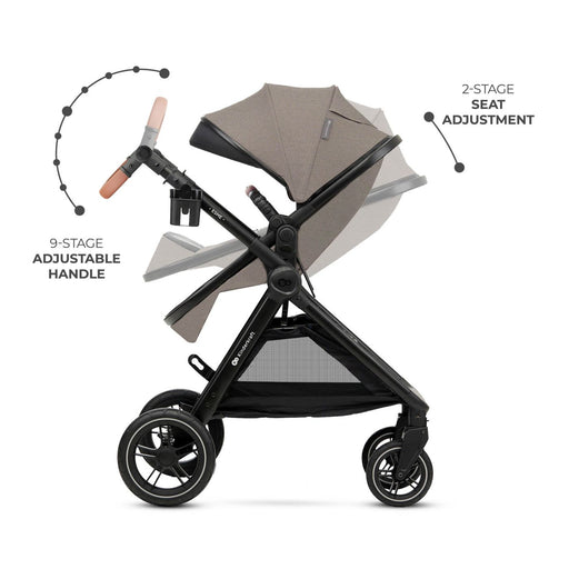Cărucior Kinderkraft Esme Pro, 3 in 1, Sand Beige