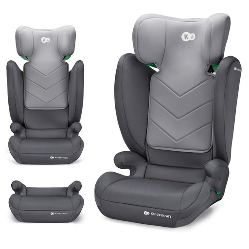 Scaun Auto Kinderkraft I-Spark, I-Size 100-150 cm, Grey