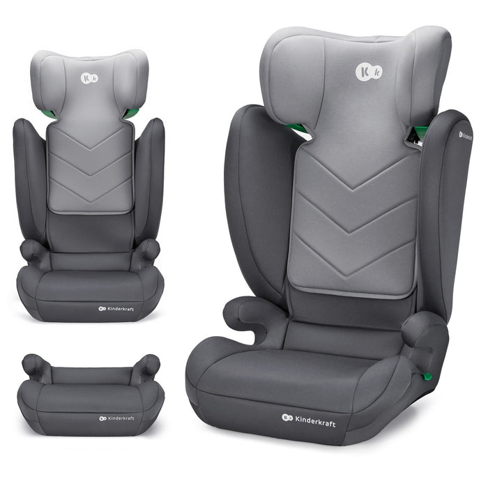 Scaun Auto Kinderkraft I-Spark, I-Size 100-150 cm, Grey