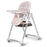 Scaun de Masă Kinderkraft Lastree,  2 in 1, Transformabil, Pink