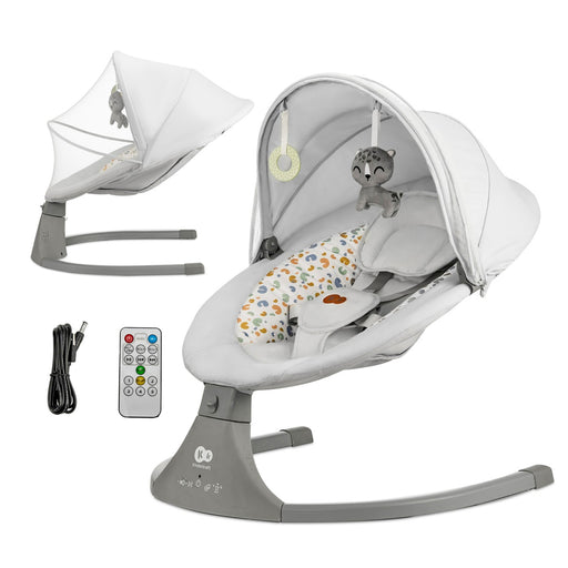 Leagăn Electric Kinderkraft Lumi 2, Light Grey