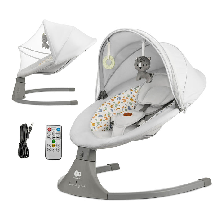 Leagăn Electric Kinderkraft Lumi 2, Light Grey
