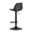 Scaun de bucatarie/bar, Artool, Hoga, rotativ, PP negru, picior metal negru, 38x40x81-102 cm