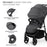 Cărucior Sport Kinderkraft Trig3 Granite Grey
