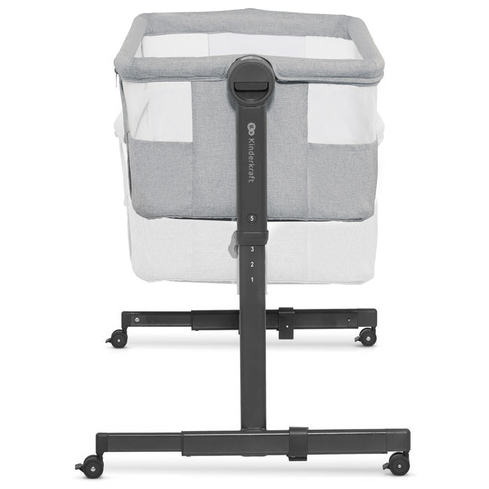 Pătuț Co-Sleeper Kinderkraft Nestee Up 2, Gri Deschis