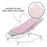 Sezlong 3 in 1, Kinderkraft Felio 2, Peony Rose