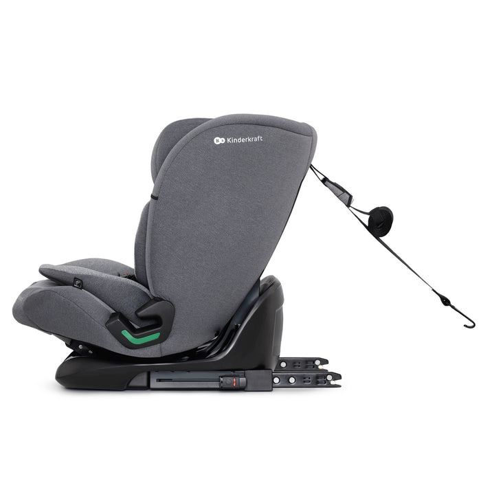 Scaun Auto I-Size, 76-150 cm, Kinderkraft Oneto 3, Isofix, Cool Grey
