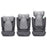 Scaun Auto Kinderkraft I-Spark, I-Size 100-150 cm, Grey