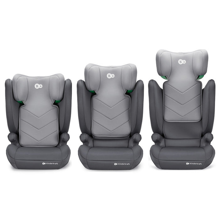 Scaun Auto Kinderkraft I-Spark, I-Size 100-150 cm, Grey