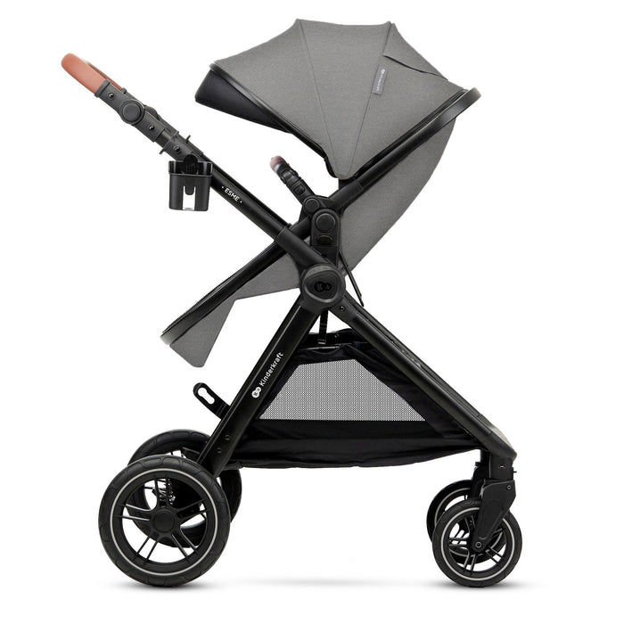 Cărucior Kinderkraft Esme, 3 in 1, Moonlight Grey