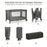 Pătuț Travel Kinderkraft Joy2, fără Accesorii, Dark Grey