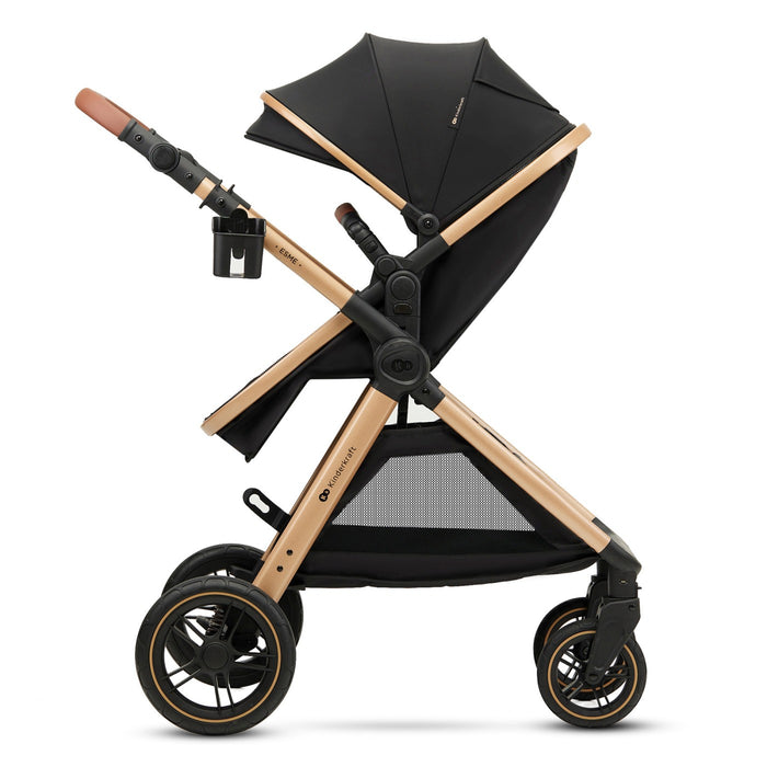 Cărucior Kinderkraft Esme, 3 in 1, Pure Black