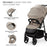 Cărucior Sport Kinderkraft Trig3 Stone Beige