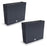 Set 2 jardiniere decorative, imitatie ratan, antracit, 58x18x49.8 cm, Rato Case