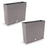 Set 2 jardiniere decorative, imitatie ratan, cafeniu, 58x18x49.8 cm, Rato Case