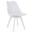 Set masa de toaleta/machiaj Antonia + scaun Mark, alb, sertare lucioase, cu oglinda si LED-uri, 155x42x135 cm