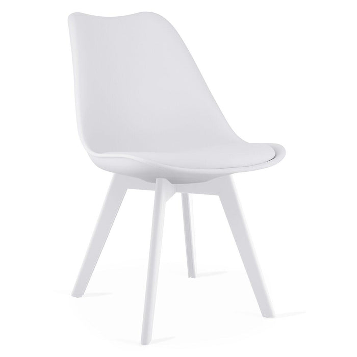Set masa de toaleta/machiaj Antonia + scaun Mark, alb, sertare lucioase, cu oglinda si LED-uri, 155x42x135 cm