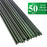 Set 50 araci/suport pentru rosii, castraveti, fasole, metal + PVC, verde, 180x1.6 cm, Artool