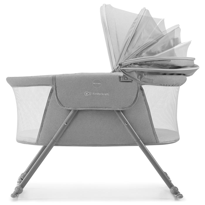 Pătuț Kinderkraft Lovi, 3 in 1, Grey