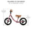Bicicletă fără Pedale Kinderkraft Space Dark Pink