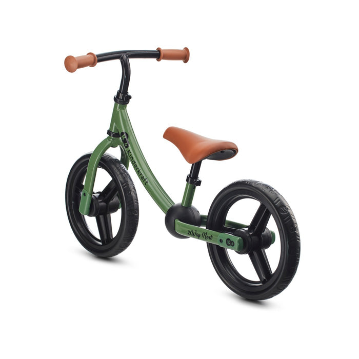 Bicicletă fără Pedale, Kinderkraft - 2Way Next, Portocaliu, 12Inch, Light Green