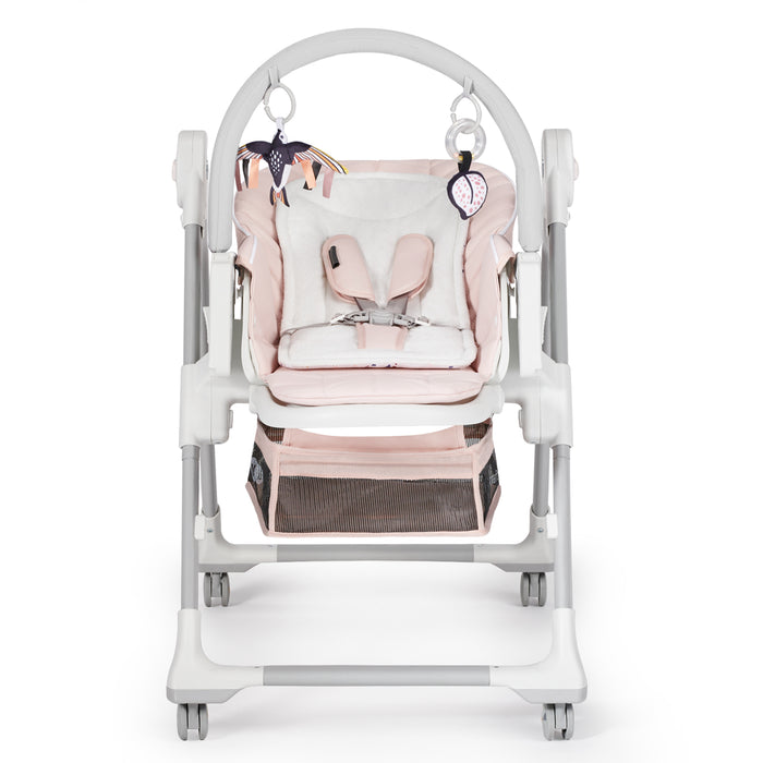Scaun de Masă Kinderkraft Lastree,  2 in 1, Transformabil, Pink