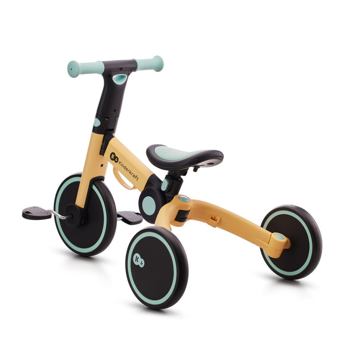 Bicicletă de Echilibru / Tricicletă Kinderkraft 4Trike, Sunflower Blue
