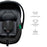 Scoică Auto I-Size, 40-87 cm, Kinderkraft Mink Pro2 , Grey