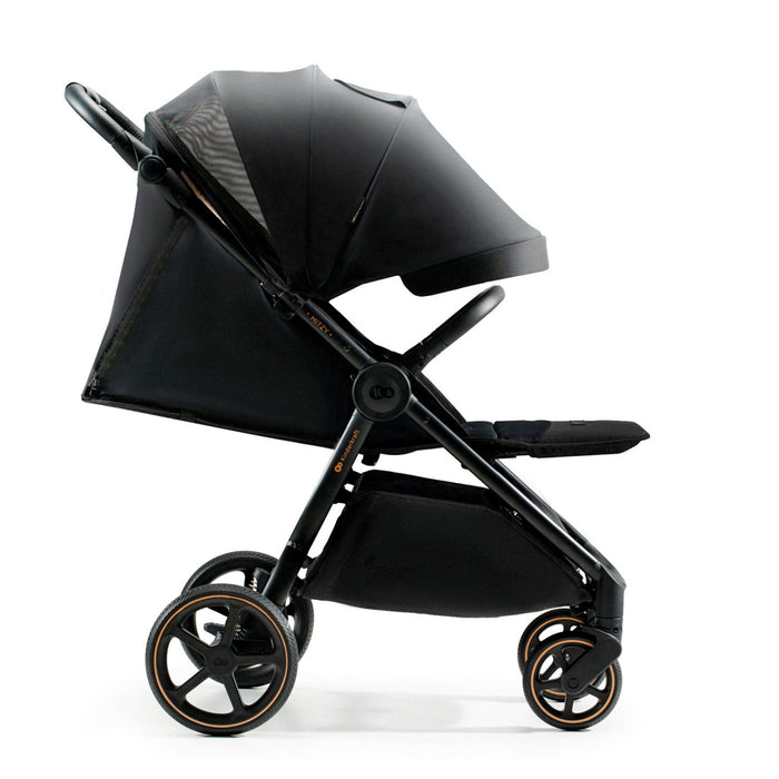 Cărucior Sport, Ultra Compact, Kinderkraft Mitzy, 0-22 kg, Black Ink