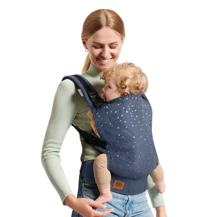Marsupiu Ergonomic Kinderkraft Nino, până La 20 kg, Confetti Denim