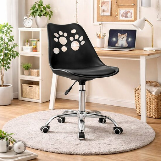 Scaun de birou, Artool, Print, rotativ, PP, negru, 50x57x81.5-93.5 cm