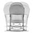 Pătuț Kinderkraft Lovi, 3 in 1, Grey