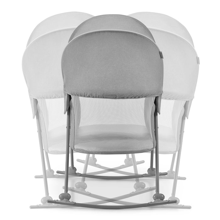 Pătuț Kinderkraft Lovi, 3 in 1, Grey