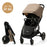 Cărucior Sport, Ultra Compact, Kinderkraft Mitzy, 0-22 kg, Linen Beige
