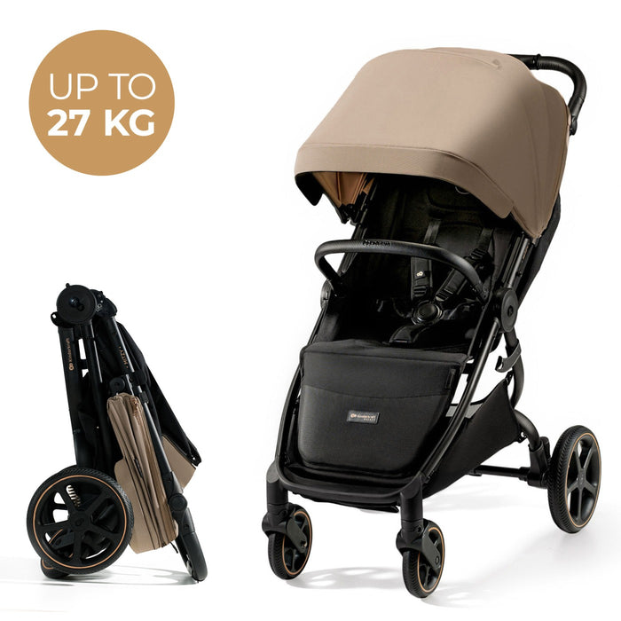 Cărucior Sport, Ultra Compact, Kinderkraft Mitzy, 0-22 kg, Linen Beige